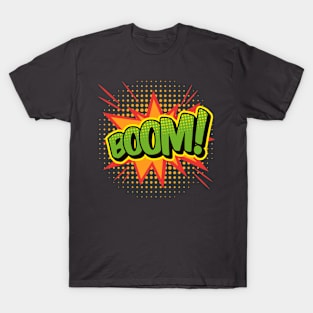 BOOM Comic Book Word Art T-Shirt